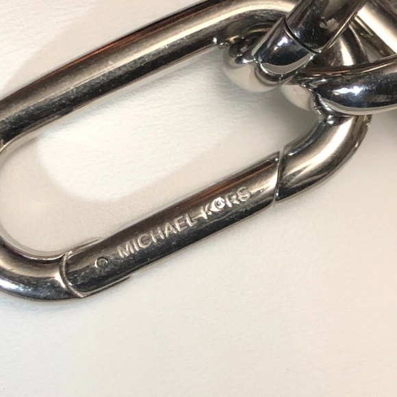 Michael Kors Iconic Links Silvertone Bracelet $165 - Picture 3 of 5